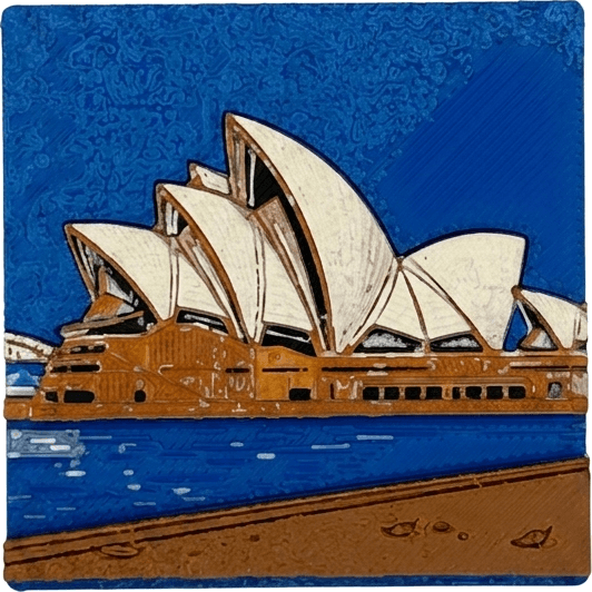 Gedruckte Kachel: Sydney Opera House