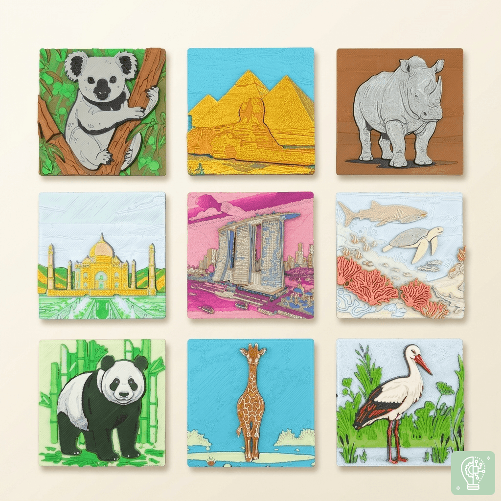 Tile-Karten zum Zuordnen